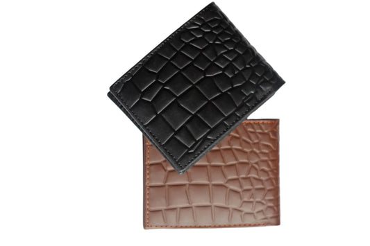 Premium Quality Wallet In Crocodile Pattern With Soft Velvet Interior