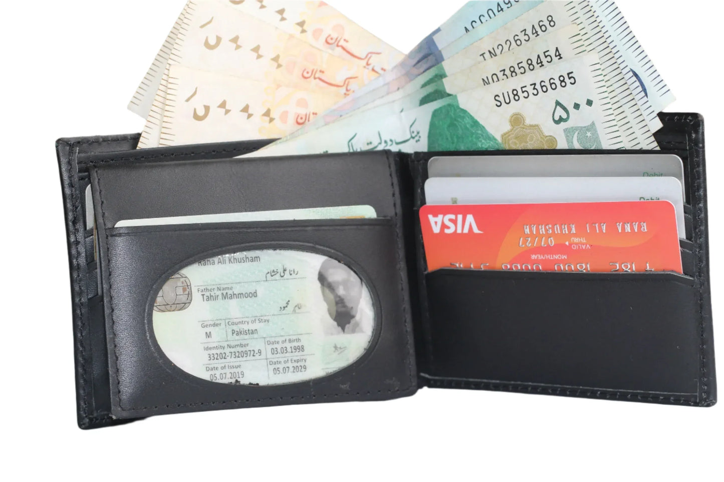 Premium Quality Wallet In Crocodile Pattern With Soft Velvet Interior