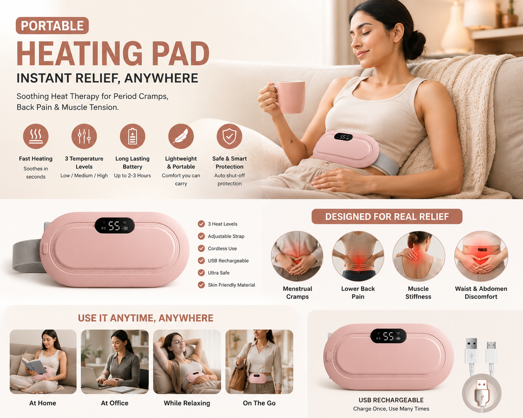 Portable Massage Heating Reusable Belt