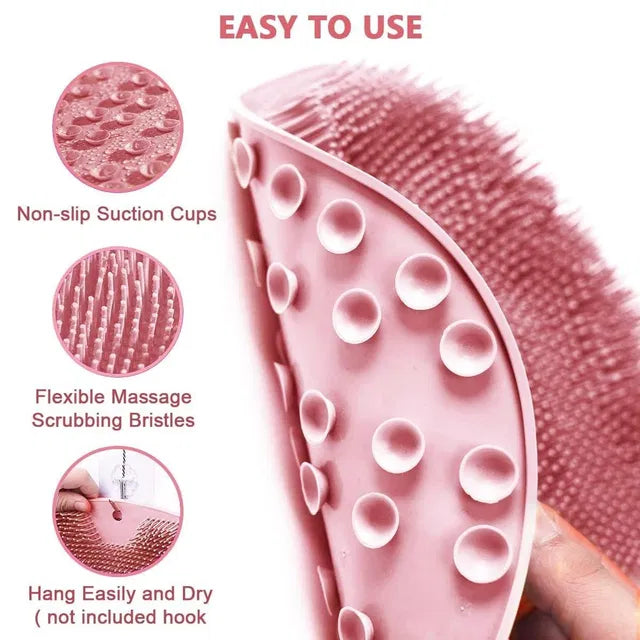 Soft Silicone Shower Scrubber for Body & Feet