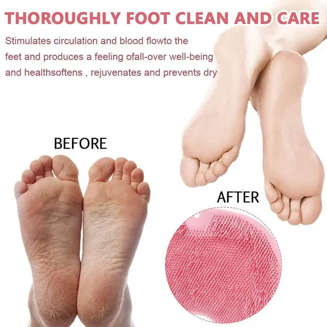Soft Silicone Shower Scrubber for Body & Feet