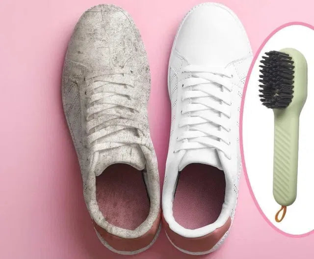 Premium Multifunctional Shoe Polish Brush with Built-in Liquid Dispenser